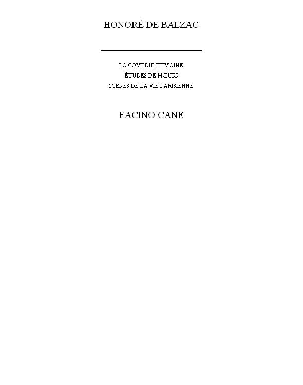 Facino Cane (Webster's French Thesaurus Edition)