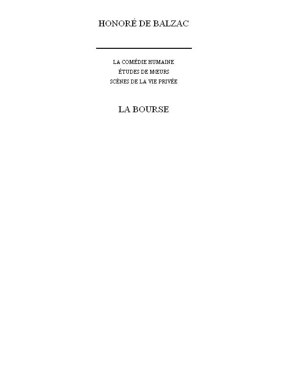 La Bourse