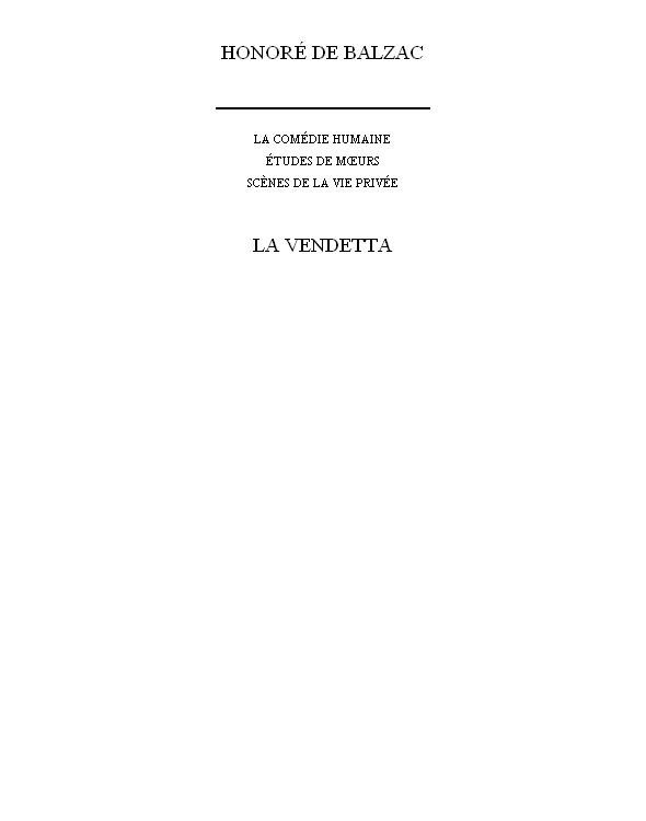 The House of the Cat and Racket: The Dance at Sceaux; The Purse; The Vendetta