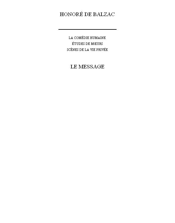 Un Début Dans La Vie Madame Firmiani Le Message La Messe De L'Athée
