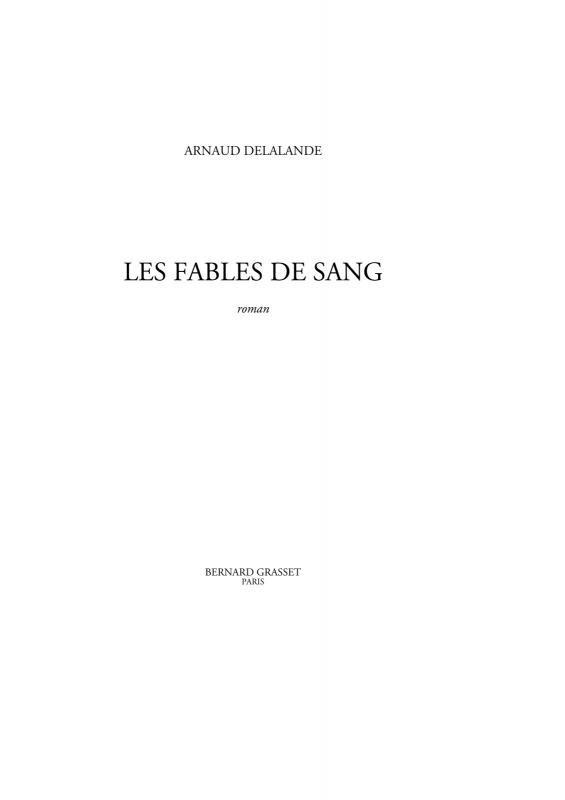 Les Fables De Sang