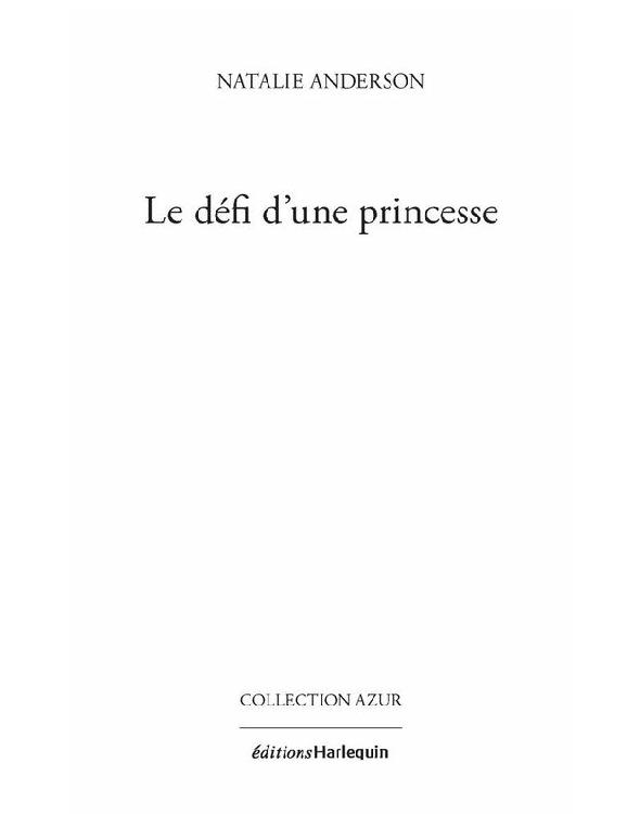 Le défi d'une princesse